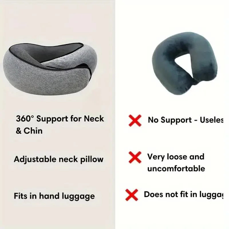 Memory Foam Neck Pillow Travel Snail Design