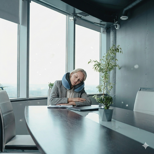 Memory Foam Neck Pillow Travel Snail Design